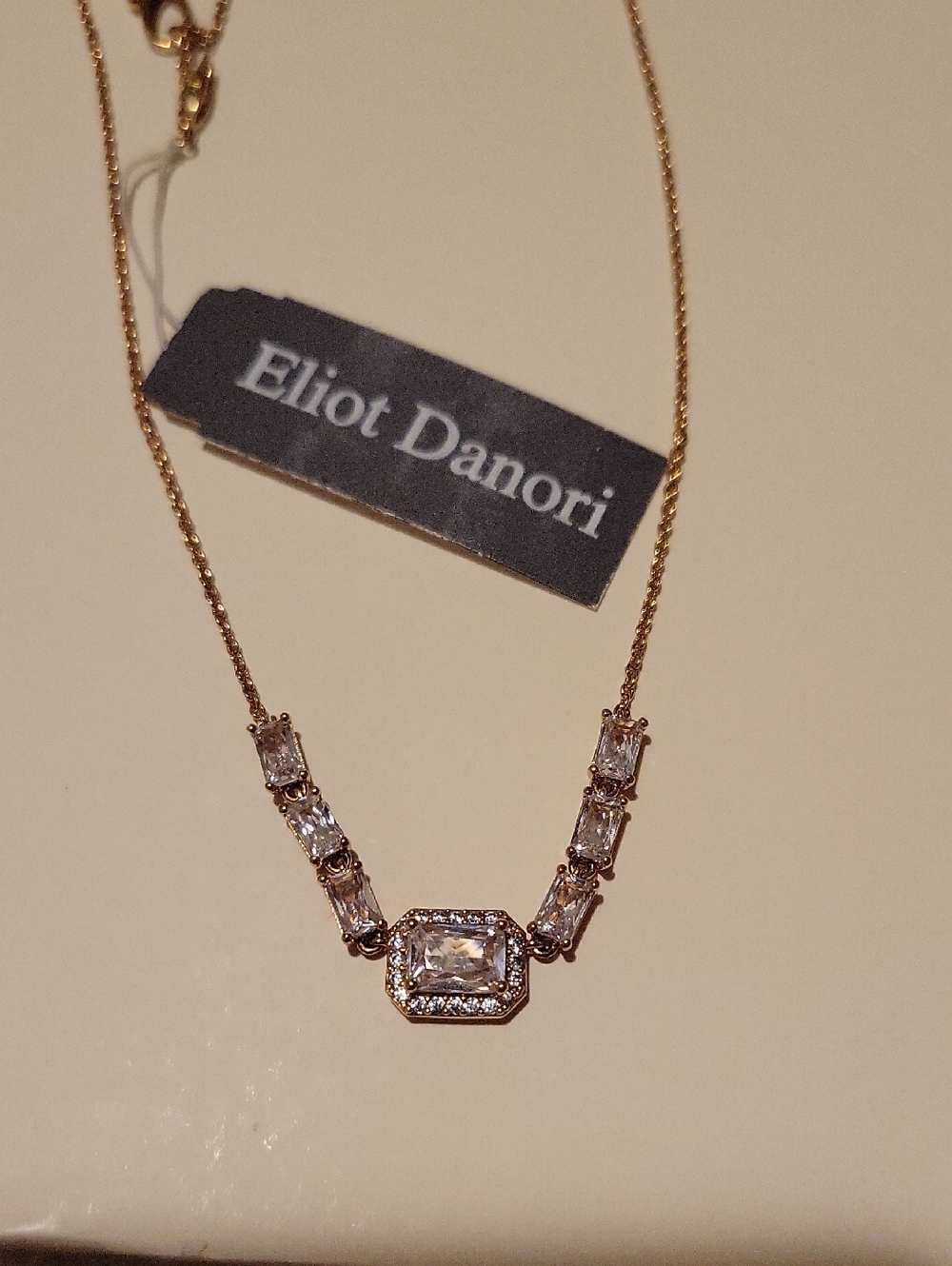 Eliot Danori Gold-tone Necklace with Clear Crystals